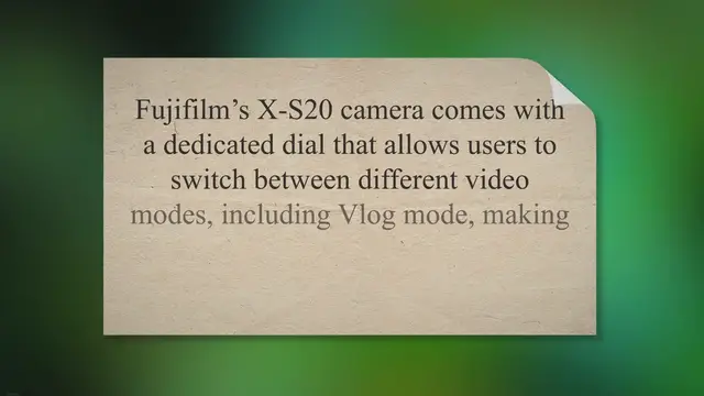 Video thumbnail for Fujifilm's X-S20 camera for vloggers launches