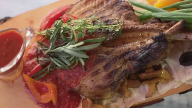 Video thumbnail for Caribbean Jerk Pork with Mango Salsa