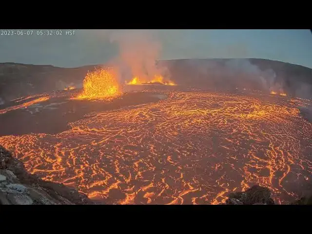 'Video thumbnail for Video of eruption onset in Halemaʻumaʻu'