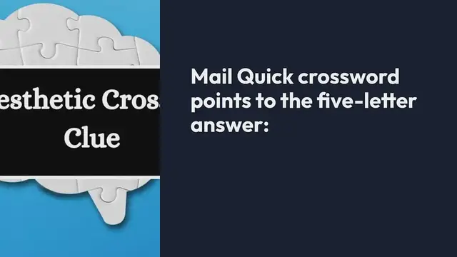 Video thumbnail for Anaesthetic Irish Daily Mail Quick Crossword Clue Puzzle Answer from September 29, 2024