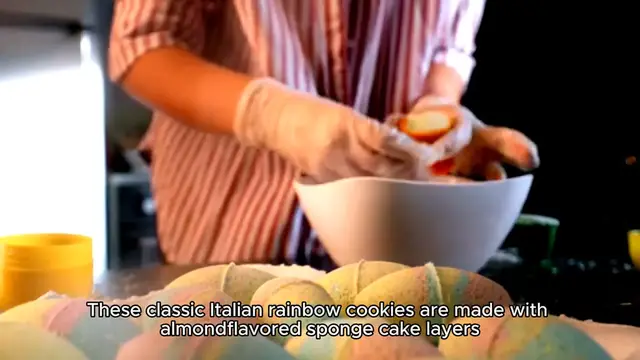 Video thumbnail for rainbow cookies recipe