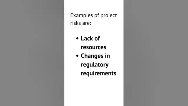 'Video thumbnail for What is risk? #projectmanagement #students #study #education #job #shorts #youtubeshorts #short'