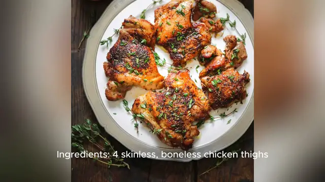 Video thumbnail for skinless boneless chicken thigh recipe