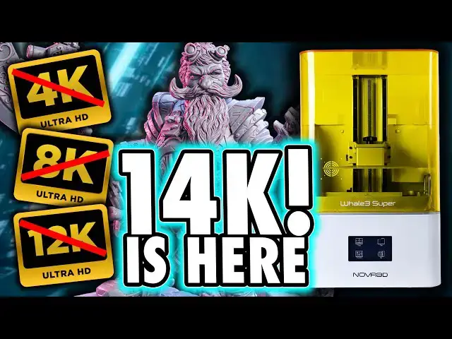 Video thumbnail for Nova 3d Whale 3 Ultra 14k Review - OMG WOW! The World's First 14k Printer