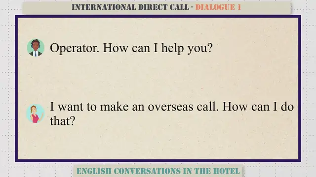 Video thumbnail for International Direct Call