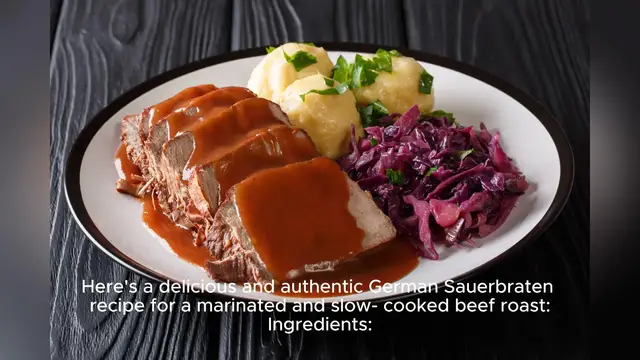 Video thumbnail for sauerbraten recipe