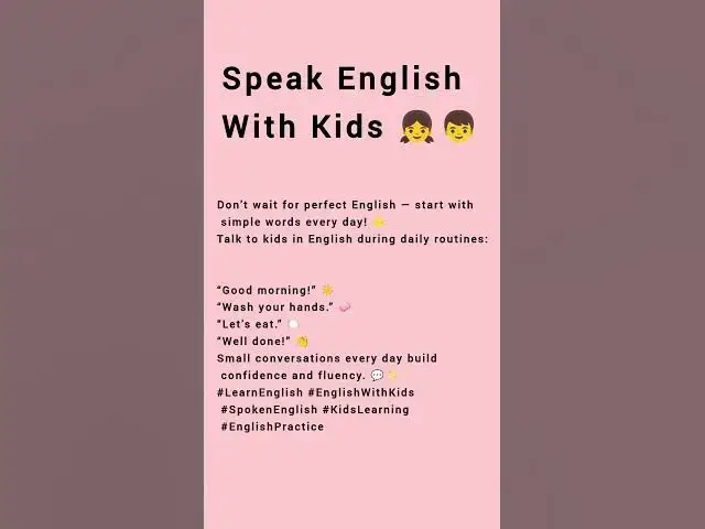 Video thumbnail for speak English with kids#learnenglish #englishgrammar#english