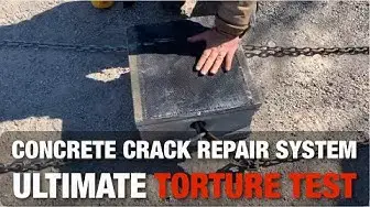 'Video thumbnail for Ultimate Foundation Concrete Crack Repair System Torture Test'
