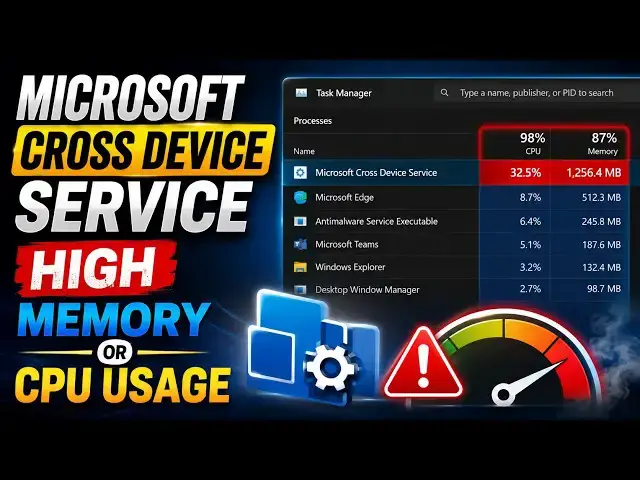 Video thumbnail for Microsoft Cross Device Service high Memory or CPU usage