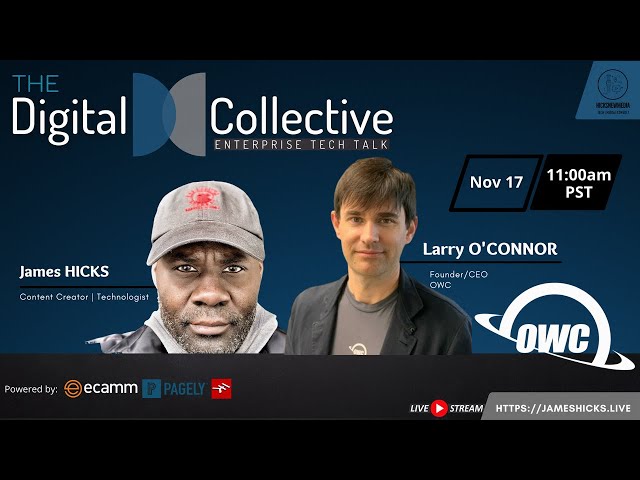 Video thumbnail for Talking tech trends & Mac M1 Thunderbolt Connectivity Options with Larry O’ Connor, OWC Founder/CEO