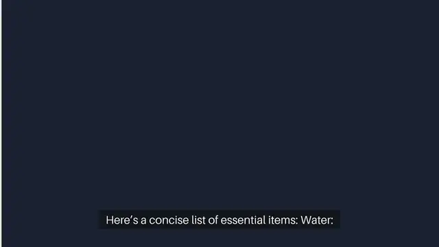 Video thumbnail for Emergency Supplies Checklist for Families