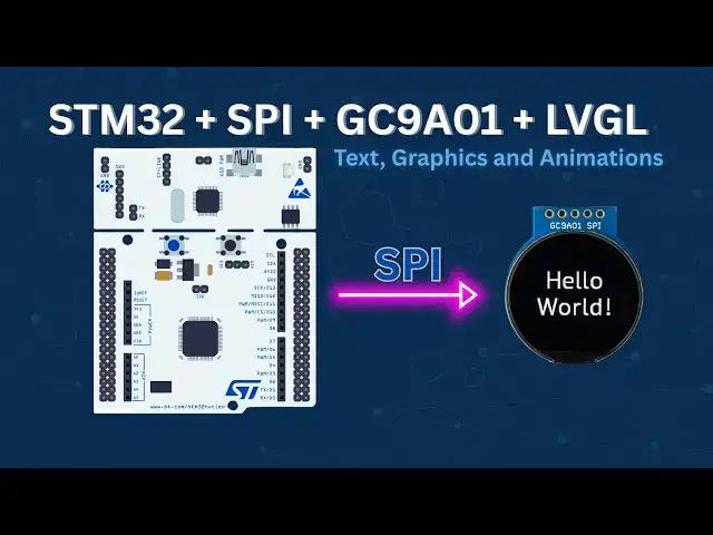 Video thumbnail for How to Interface GC9A01 Round Display with STM32 Using SPI + LVGL Integration