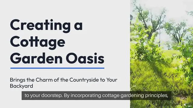 Video thumbnail for Creating a Cottage Garden Oasis in Your Backyard