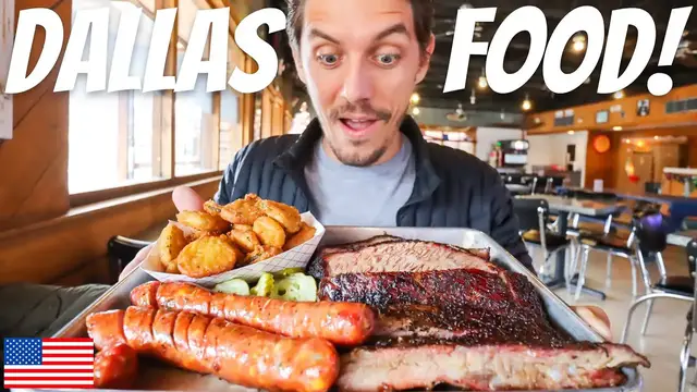 Video thumbnail for EPIC DALLAS FOOD TOUR! BEST TEXAS BBQ, SOUL FOOD & MORE!