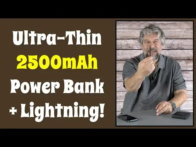 'Video thumbnail for TNTOR Ultra-Thin Portable 2500mAh Power Bank Lightning -- REVIEW'
