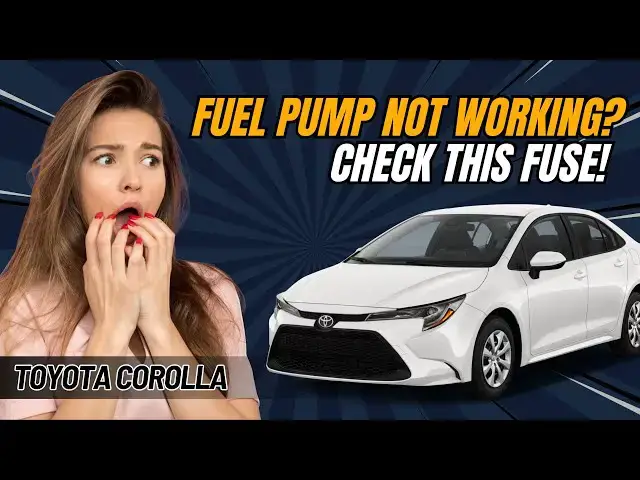 Video thumbnail for Toyota Corolla Fuel Pump Fuse & Relay Location (2007–2024) | Full Guide with Fix Tips!