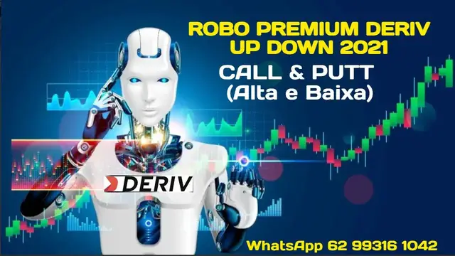 Video thumbnail for 💵 💰 ROBÔ PREMIUM DERIV UP DOWN 2021|2022 PARA MERCADO EM ALTA E BAIXA