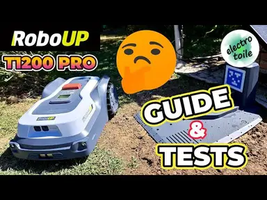 'Video thumbnail for RoboUp T1200 Pro : Installation facile + Test complet 🔧🚀 (Guide montage & réglages robot tondeuse)'