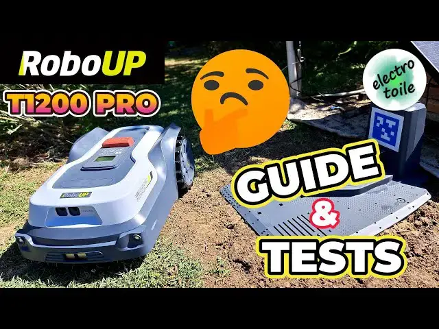 'Video thumbnail for RoboUp T1200 Pro : Installation facile + Test complet 🔧🚀 (Guide montage & réglages robot tondeuse)'