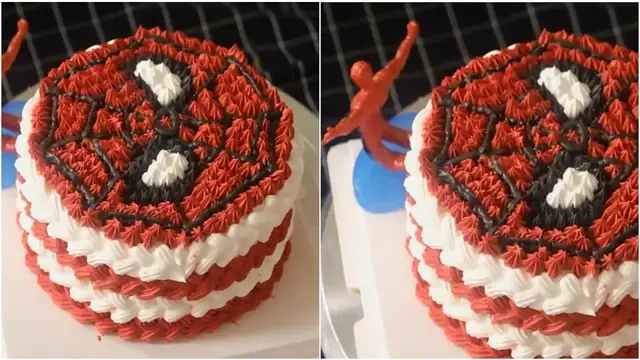 Video thumbnail for Amazing Spiderman cake decoration for boy birthday | So Tasty | Shot on iPhone