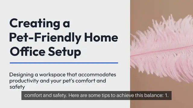 Video thumbnail for Pet-Friendly Home Office Setup