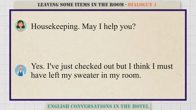 Video thumbnail for Leaving Some Items In The Room