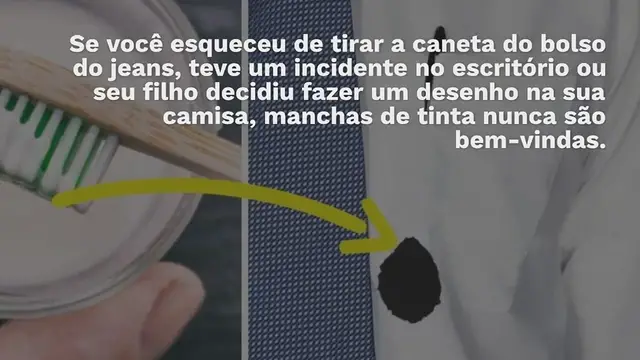 Video thumbnail for Como remover facilmente a tinta das roupas?