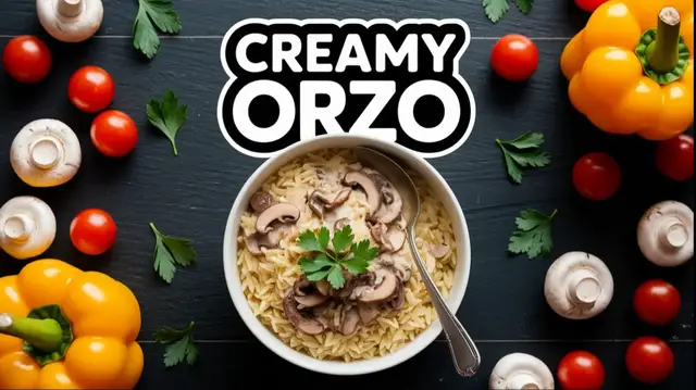 'Video thumbnail for Mushroom Orzo'