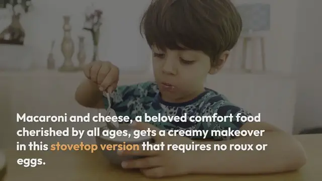 Video thumbnail for Creamy Stovetop Mac & Cheese