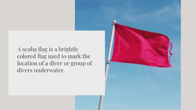 Video thumbnail for What is a scuba flag?