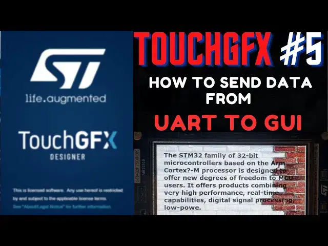 Video thumbnail for Touch GFX #5. How to Send  UART data to GUI || Sample from Interrupt