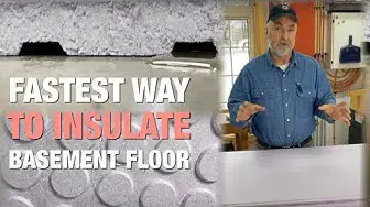 'Video thumbnail for How to Insulate a Basement Floor FAST'