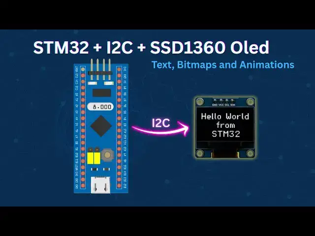 Video thumbnail for Interfacing SSD1306 OLED Display with STM32 via I2C (Step-by-Step Guide)