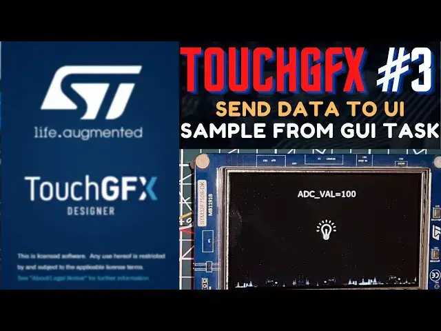 Video thumbnail for Touch GFX #3. Send data to UI || Sampling from the GUI task || MVP