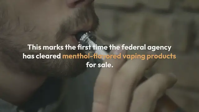Video thumbnail for The FDA clears these four menthol vaping products for sale
