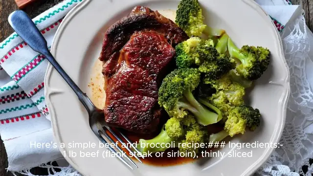 Video thumbnail for beef and broccoli recipe