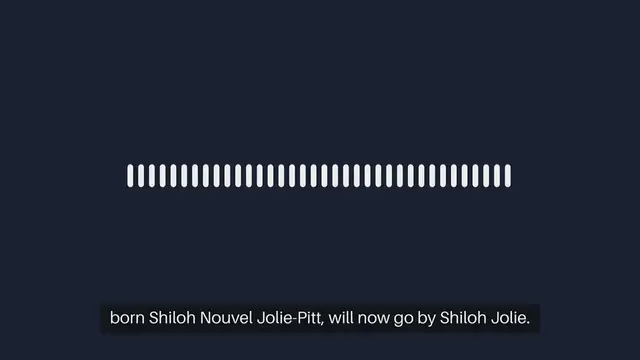 Video thumbnail for "Shiloh Jolie-Pitt Officially Changes Name to Shiloh Jolie After Legal Petition"