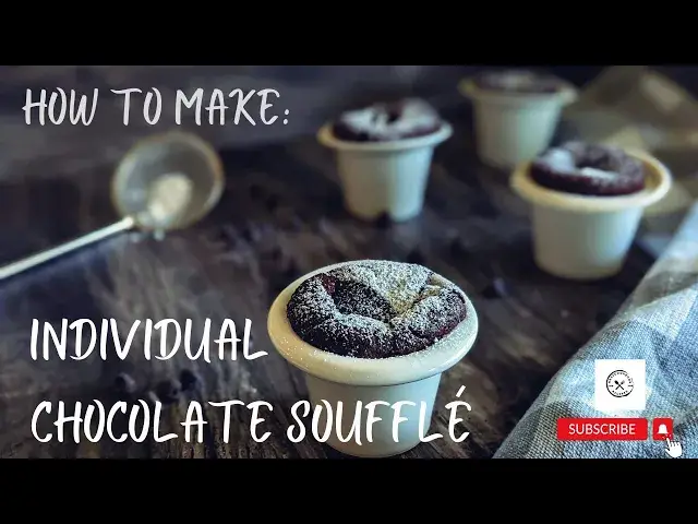 Video thumbnail for How to make Individual Chocolate Soufflé - The Easiest souffle recipe EVER!