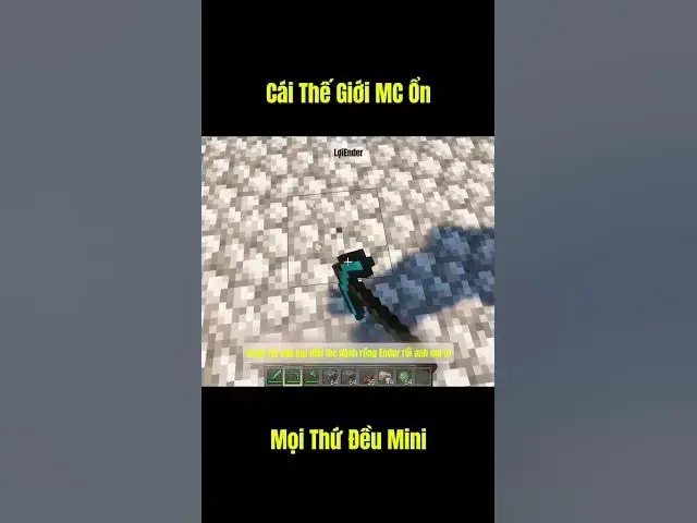 Video thumbnail for Thế giới Minecraft bất ổn, mọi thứ đều nhỏ bé #shorts