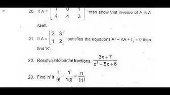 Video thumbnail for 11th Business Maths First Mid Term Question Paper 2018-19 | Coimbatore District | English Medium