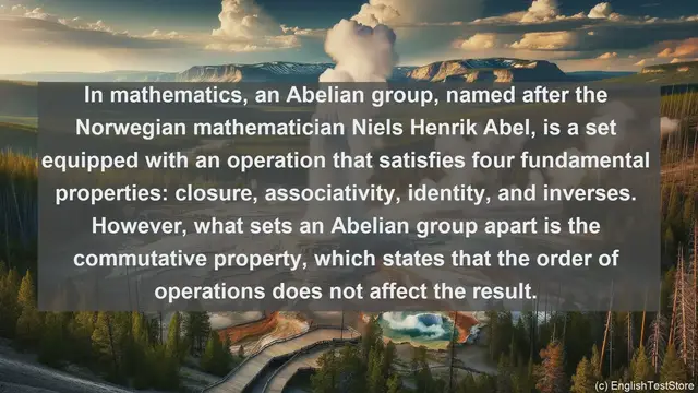Video thumbnail for Abelian group in science  definition and examples