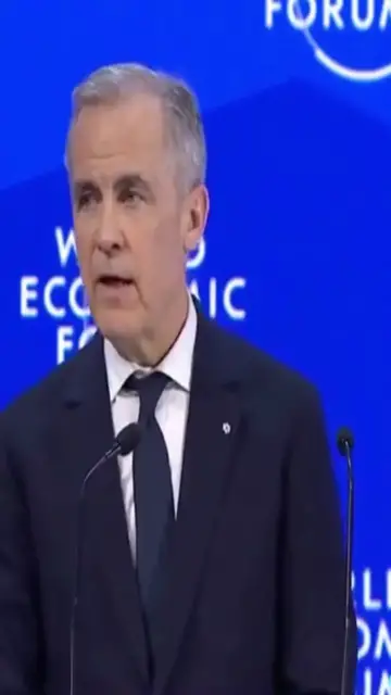 Video thumbnail for Trump stunned by Mark Carney SPEECH at DEVOS about GREENLAND