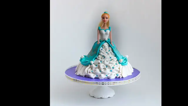 Video thumbnail for  Princess Birthday Cake  Tutorial