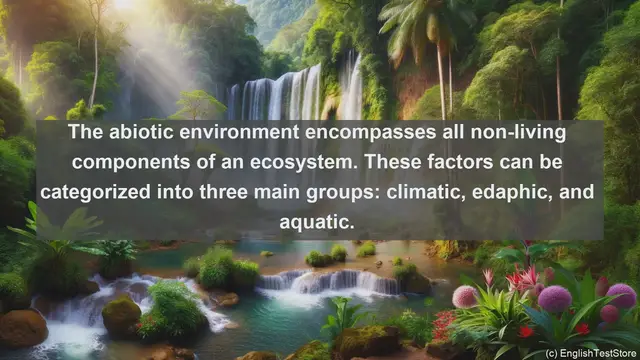 Video thumbnail for Abiotic environment in science  definition and examples