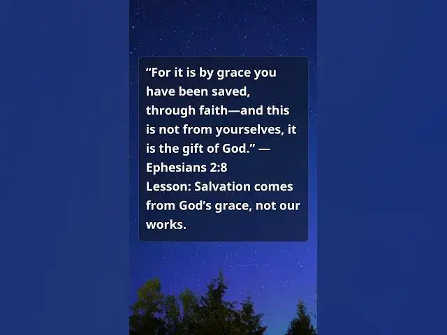 Video thumbnail for Ephesians 2:8 Verse of the Day | Saved by Grace Through Faith