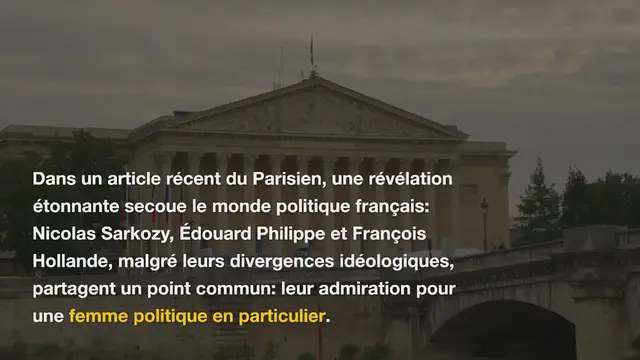 Video thumbnail for Les Grands hommes de la Politique Française Courtisent la Même femme : Qui est-ce ?-