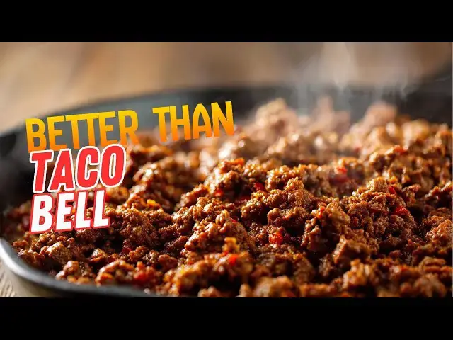 Video thumbnail for Copycat Taco Bell Meat | Easy Homemade Seasoned Beef Recipe