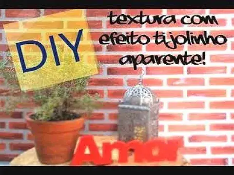 Video thumbnail for Como fazer "Efeito Tijolo Aparente" - Para decorar sua casa ou escritório