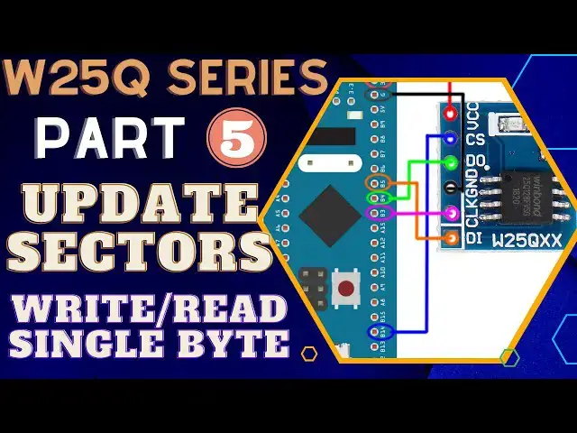 Video thumbnail for W25Q FLASH Memory || Part 5 || How to Update sectors & Write single Byte