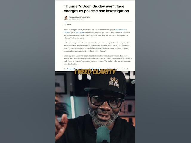 Video thumbnail for The Josh Giddey Case: A Question of Justice in Newport Beach